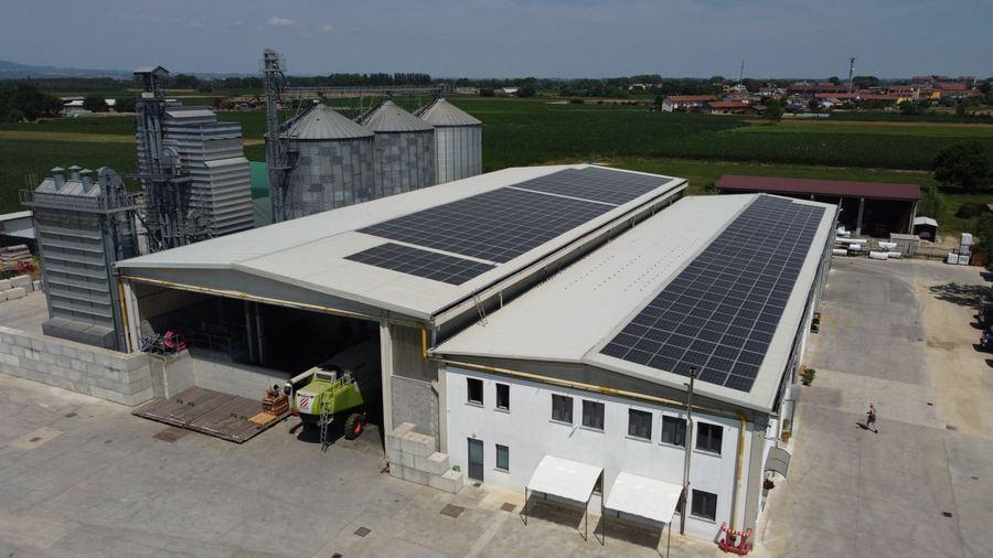 Impianto fotovoltaico su azienda agricola 200 kWp a Poirino